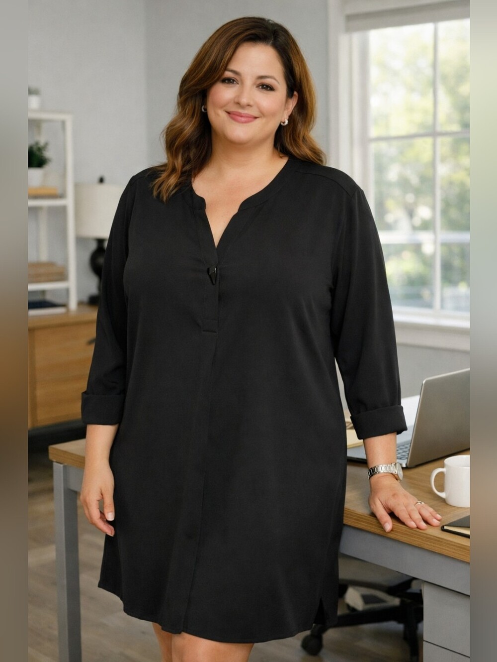 Worthington Black Shirt Dress